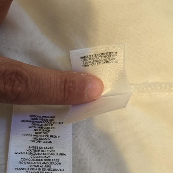 Anne Klein Off White Floral Textured Blouse - Picture 7 of 7